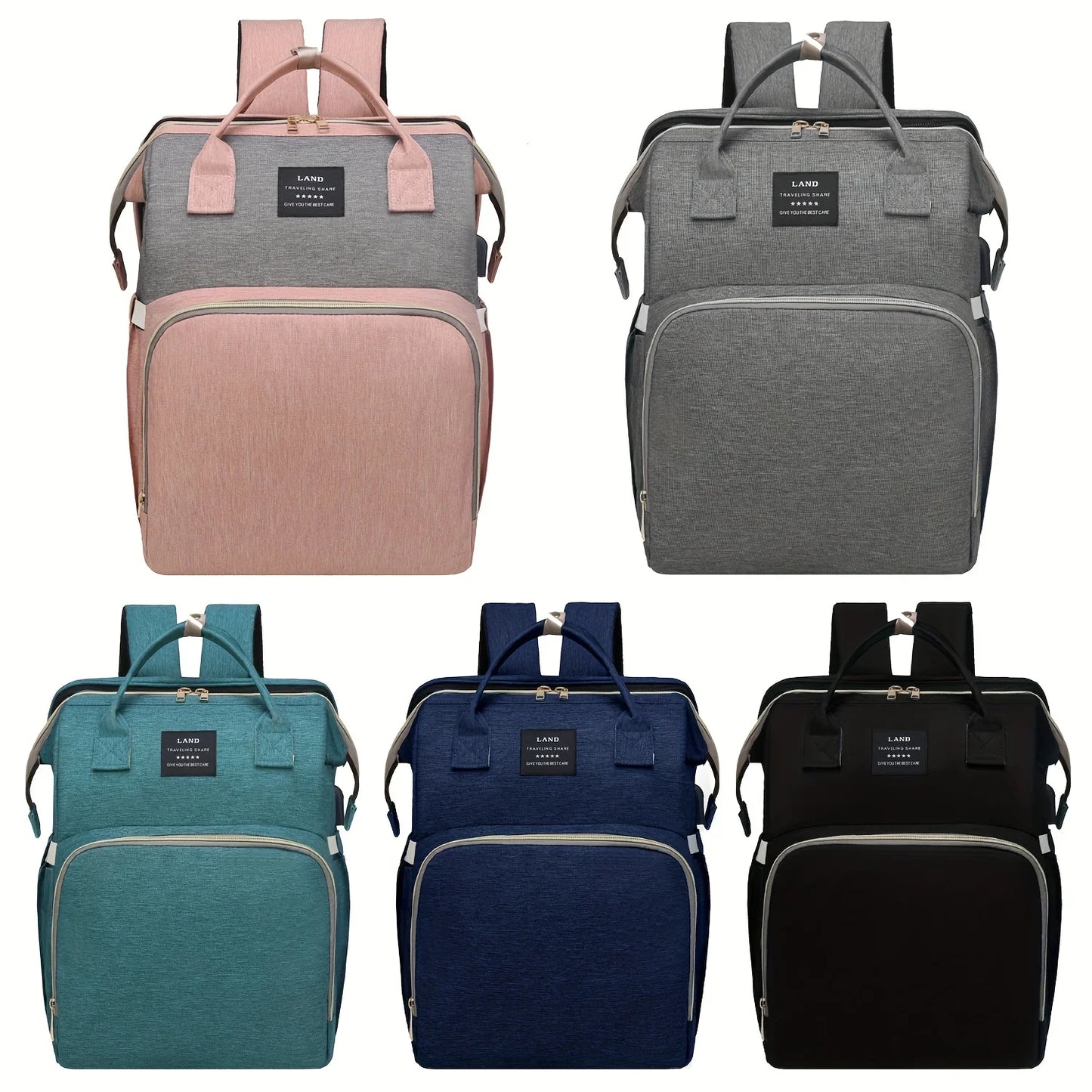 All-in-One Mommy Bag – Foldable Crib, Diaper Backpack & Travel Organizer 2025