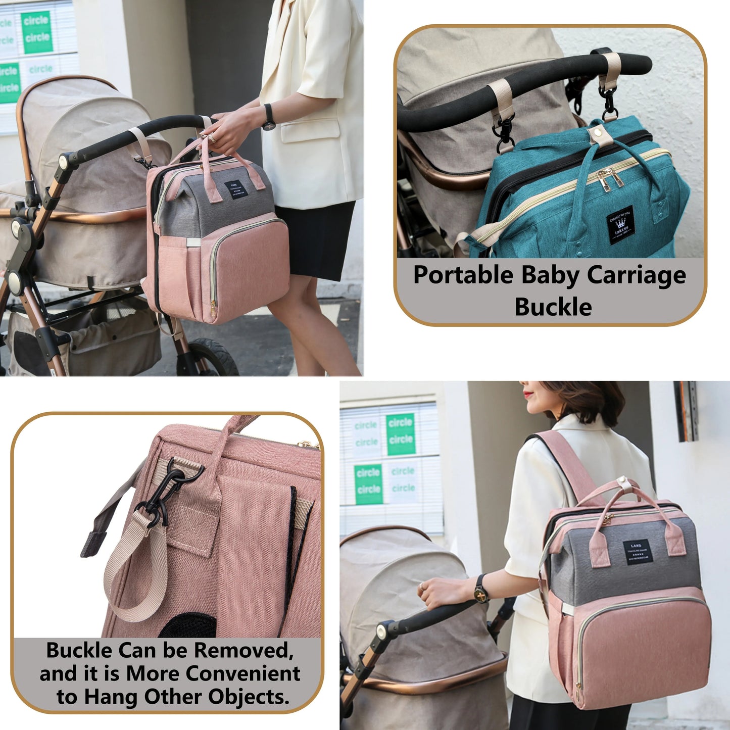 All-in-One Mommy Bag – Foldable Crib, Diaper Backpack & Travel Organizer 2025